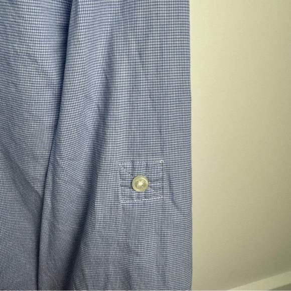 Michael Kors Men’s Blue Checked Button Down Shirt Size Large Great Condition - Picture 10 of 10